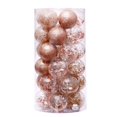 thumbnail image 1 of HESHENG 24Pcs Glitter Bright Christmas Tree Balls Ornament Baubles Xmas Party Home Hanging Ornaments Decor, Champagne, 1 of 4