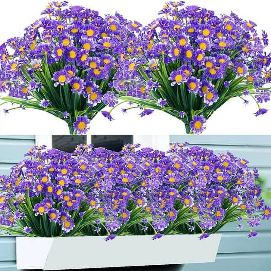 Artificial Daisy Flowers Outdoor Fake Flower Decorations Non-Fade Faux  Flower