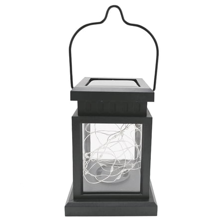 HESHENG LED Solar Powered Lantern Lights Outdoor Garden Hanging Portable Waterproof Decoration Lighting