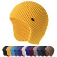 thumbnail image 1 of HESHENG Mens Peaked Knit Winter Warm Fleece Lined Cap Hat Beanie Ear Flaps Earmuff Work Outdoor Sports Cycling Hiking Running (Yellow), 1 of 7