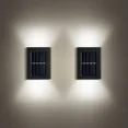 thumbnail image 1 of HESHENG Solar Wall Lights Up Down LED Lamps 2 Pack , Waterproof Outdoor Lights for House, Exterior Light Fixture Small, Lampara LED De Pared for Patio, Doors, Fence etc (Cool White), 1 of 7