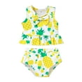thumbnail image 1 of HESHENG Toddler Baby Girl Pineapple Swimwear Bathing Suit Bikini Outfits Summer Swimsuit Set 18-24 Months, 1 of 7