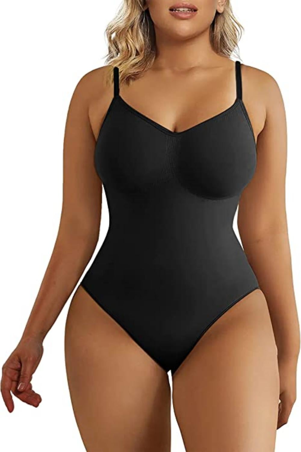 Backless Shapewear Bodysuit Backless Shapewear Underwear Seamless Thong for  Party, Working, Travel (Color : Black, Size : Small)