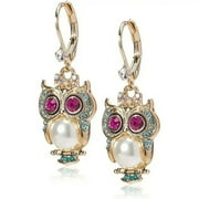 HESHPAWS Diamond Cute Owl Drop Earrings Cute Animal Earrings Jewelry Gift for Women Girls
