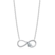 HESHPAWS S925 pure silver heart-shaped Necklace, Zircon inlay Heart Shaped Collarbone Chain Hand in hand necklace Jewelry Gift for Women