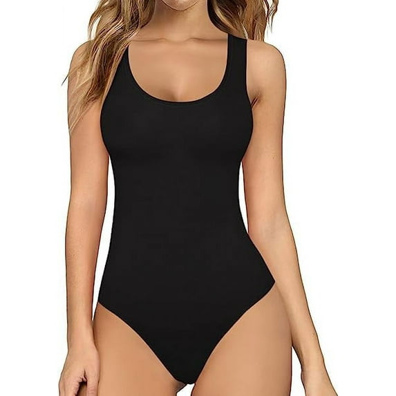 HESHPAWS Women's Bodysuit for Women Tummy Control Shapewear Sexy Sculpting Body Shaper Seamless Shaping vest One-piece