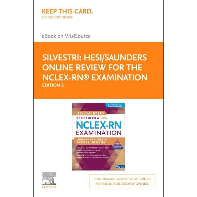 HESI/Saunders Online Review for the NCLEXRN Examination (2 Year
