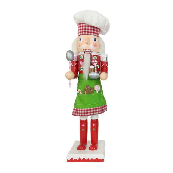 HESITONE Christmas Wood Chef Nutcracker Soldier Ornament Children New Year Gift