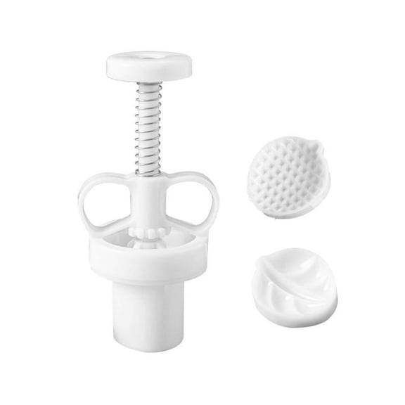 HESITONE Plastic Material Mooncake Mold Cute Durian Shape Stamps Moon Cake Moulds for Mid-Autumn Festival DIY Baking Mooncake Use