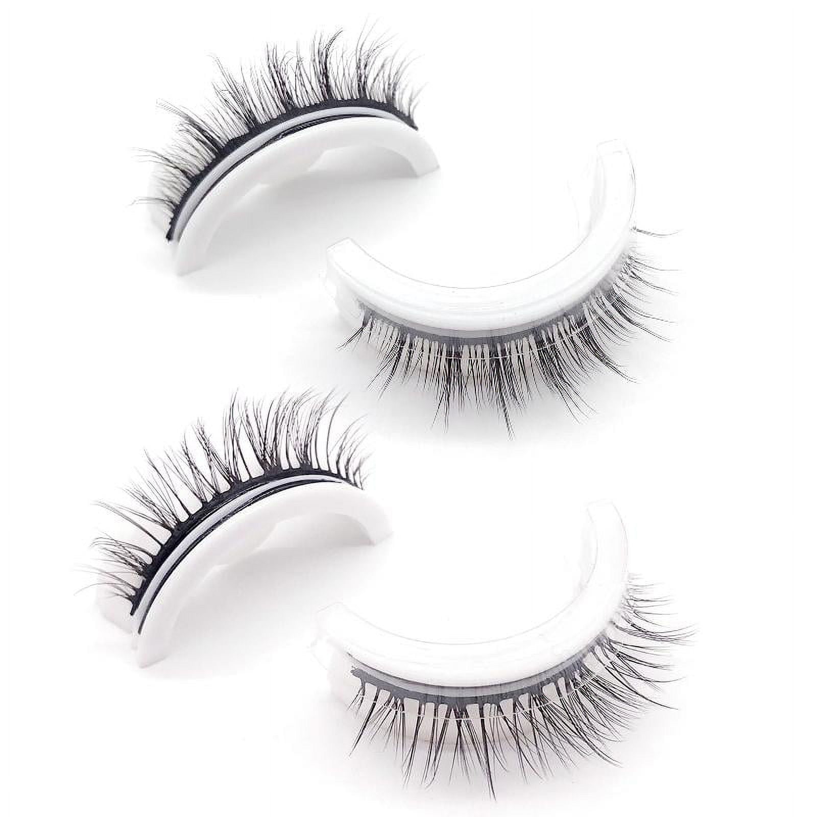 HESITONE Reusable False Lashes Natural Self Adhesive Fake Eyelashes Add