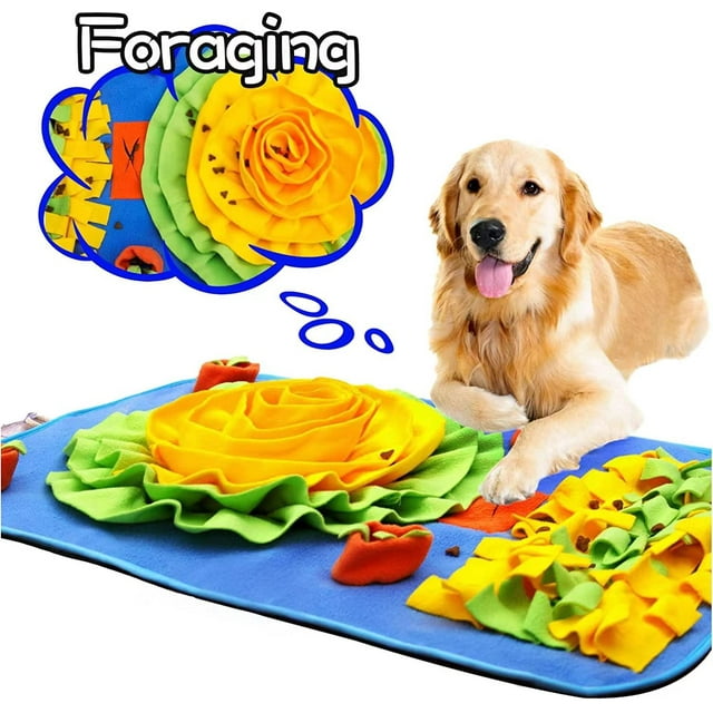HESLAND Dogs Snuffle Mat Nosework Feeding enrichment Mat Puzzle Toys