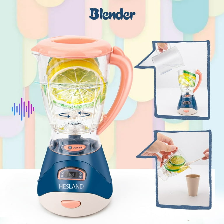 HESLAND Kids Blender Toy Mini Tiny Play Kitchen Appliance Juicer Pretend  Toys Unisex Age 3-8