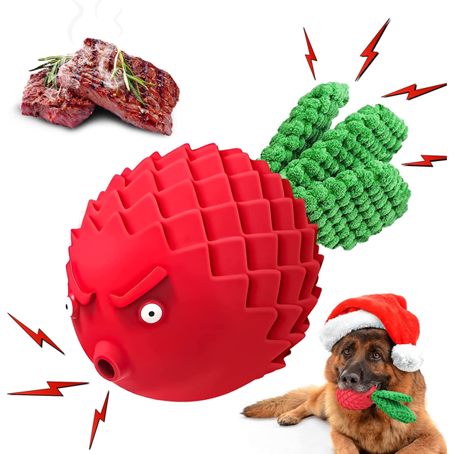 HESLAND Squeaky Dog Toys for Aggressive Chewers Large Breed, Tough Dog