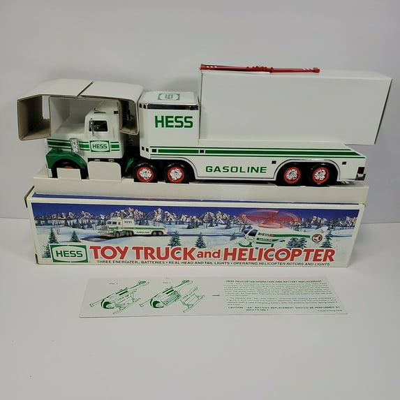 1995 Hess Toy Truck and Helicopter