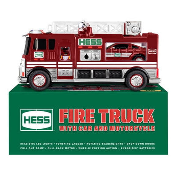 HESS 60th Anniversary Edition 2024 Fire Truck with Car and Motorcycle