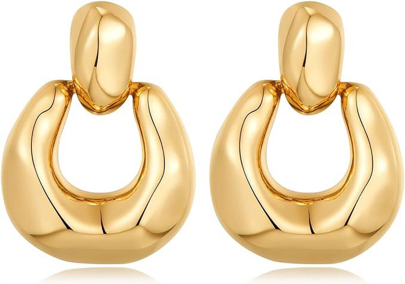 Mini Open Circle Drop Earrings | Simple Everyday Earrings | IB Jewelry