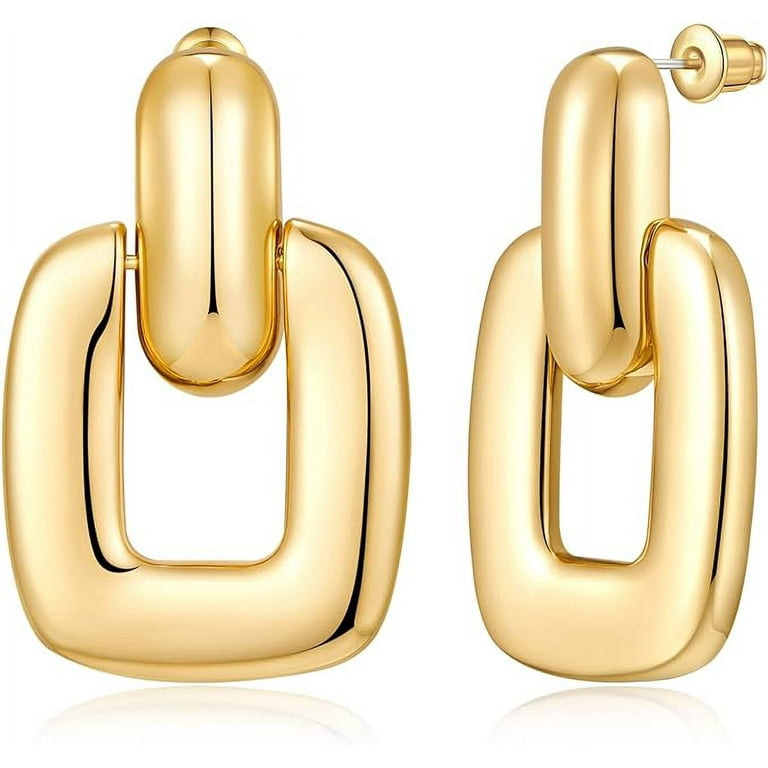 Geometric outlet square earrings