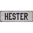 thumbnail image 1 of HESTER Vintage Look Rustic Chic Metal Sign 8x24 108240036591, 1 of 1