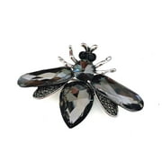 HETICA Animal Crystal Locust Brooch for Women, Safety Brooch Pins, Enamel Pins for Clothing Backpack Hat Decoration, Mothers Day Valentines Day Birthday Gifts for Women