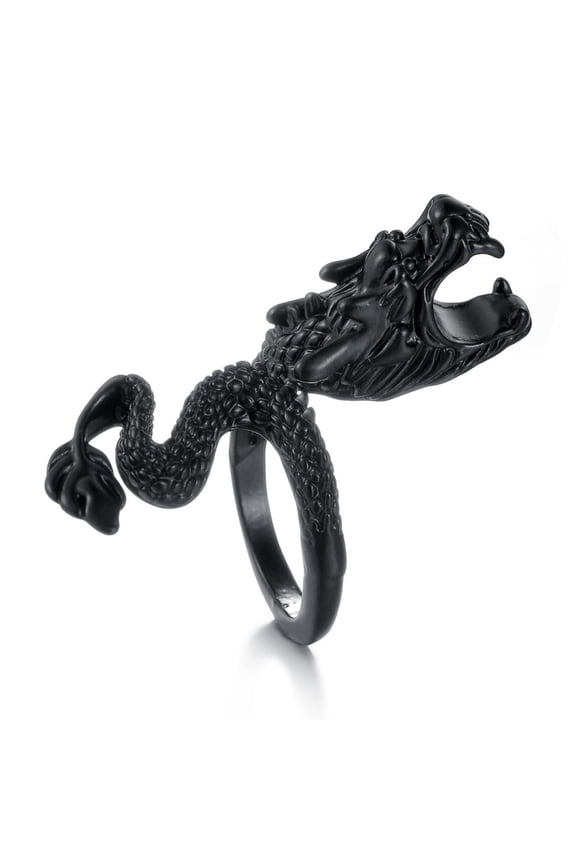 Vintage Gothic Dragon Ring, Adjustable Dragon Rings Finger Wrap Ring of Power Jewelry Gifts for Men Women