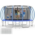 thumbnail image 1 of SENCHO GINSYTALIOR 16FT Trampoline for 2-3 Kids & 2 Adults Recreational Trampoline W/ Enclosure Net Outdoors Trampoline, 1 of 8