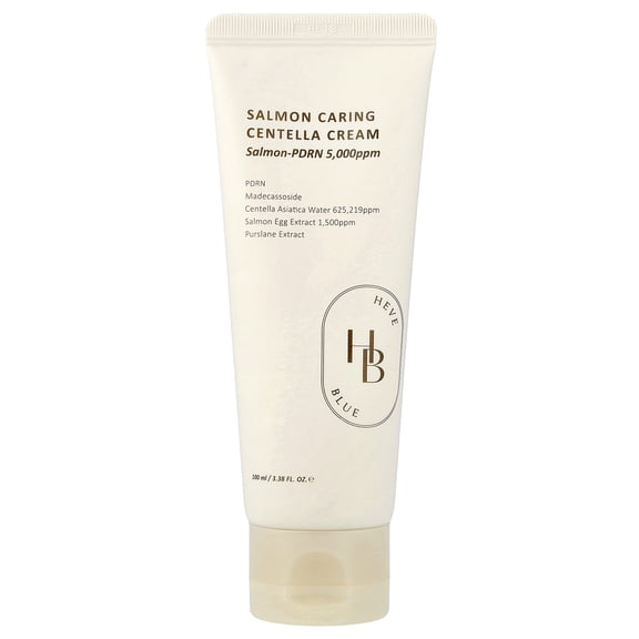 HeveBlue Salmon Caring Centella Cream, 3.38 fl oz (100 ml)