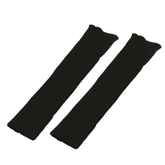 HEVIRGO 1 Pair Winter Leg Warmers Warm Japanese Style JK Leg Sleeves Strips Stretchy Fit Knitting Calf Socks Party Sports Yoga Dance Foot Covers
