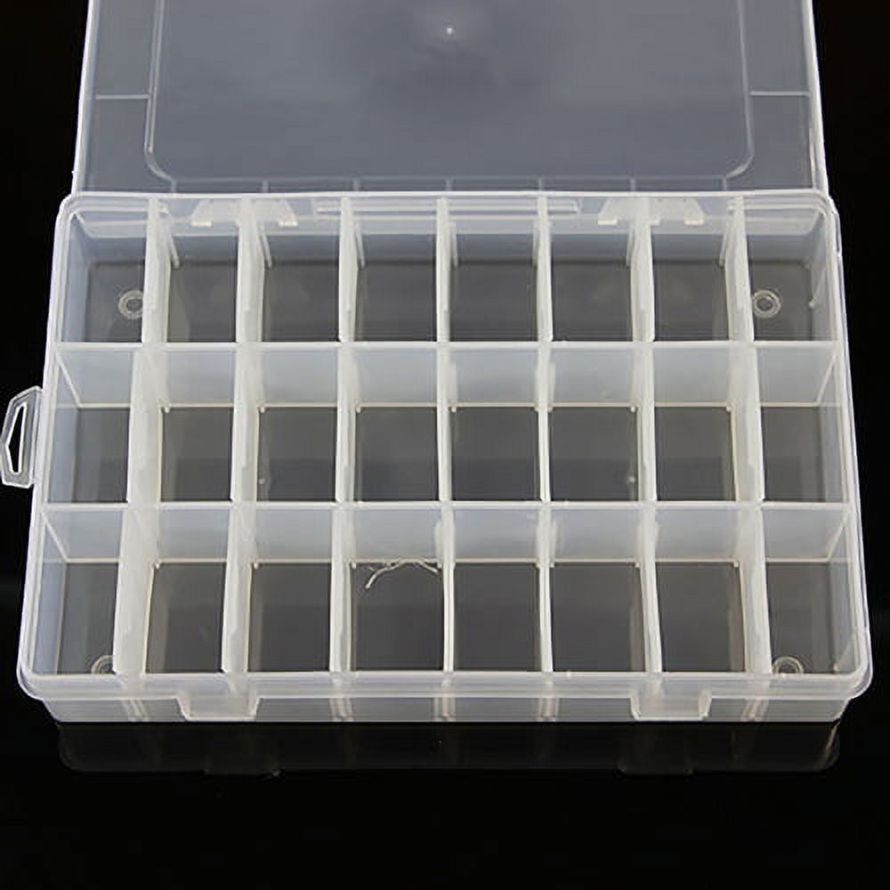 HEVIRGO 10/15/24 Compartments Optional Plastic Box for Jewelry Bead ...