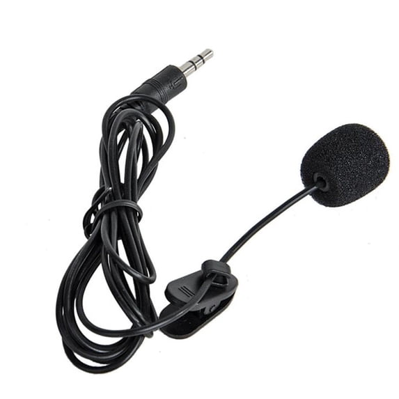 HEVIRGO 10 Pack Mini Recording Tie Lapel Clip Microphone for Smart Phone Laptop PC Notebook