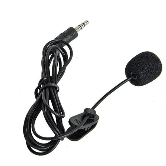 HEVIRGO 10 Pack Mini Recording Tie Lapel Clip Microphone for Smart Phone Laptop PC Notebook