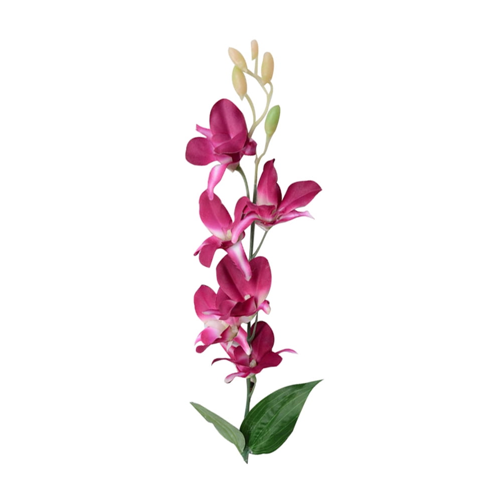 HEVIRGO 11PCS Artificial Fake Orchid Flower Plant Home Office Wedding Party Decor Ornament,Purple