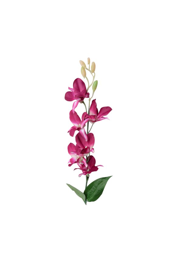 11PCS Artificial Fake Orchid Flower Plant Home Office Wedding Party Decor Ornament,Purple