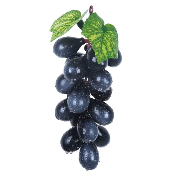HEVIRGO 11PCS Artificial Grape Frosted Design Realistic Not Wither Rubber Simulation Plant Faux Fruit Prop Home Decor,B