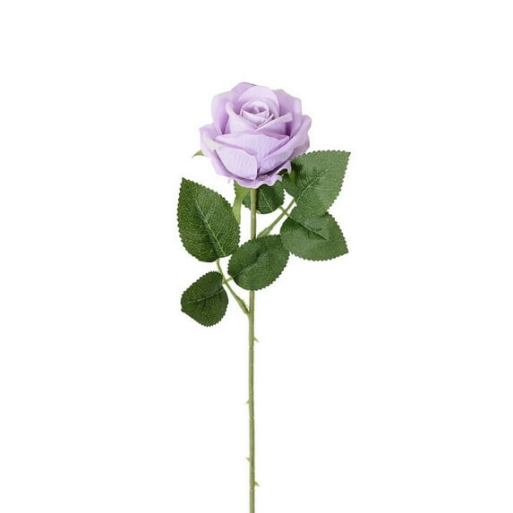 HEVIRGO 11PCS Artificial Rose Branch with Stem Home Wedding Party Faux Flower Floral Arrangement Indoor Outdoor Garden Decoration Photo Props ,Light Purple