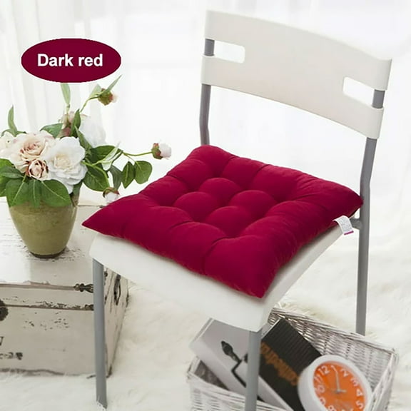 HEVIRGO 16x16 Inch Square Chair Cushion Mat, Solid Color Anti Skid Wear-resistant Breathable Non-Slip Cushion Seat Pad