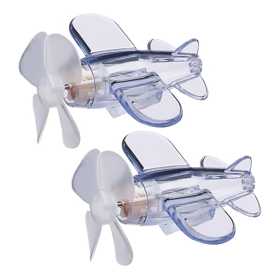 HEVIRGO 2 Pcs Wind-Powered LED Airplane Propeller for Motorcycle Bicycle Car Decorations Waterproof Luminous Flying Toy LED Light Up Spinner Outdoor Sport Toys Ornaments