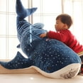 thumbnail image 1 of HEVIRGO 20" Cute Shark Plush Toy Big Fish Cloth Doll Whale Stuffed Children Birthday Gift, 1 of 11