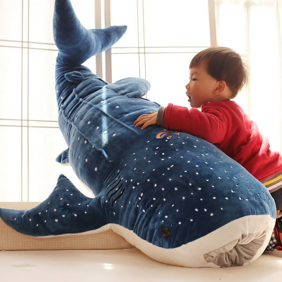 HEVIRGO 20" Cute Shark Plush Toy Big Fish Cloth Doll Whale Stuffed Children Birthday Gift