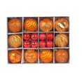 thumbnail image 1 of HEVIRGO 26Pcs Christmas Tree Balls Bright Adorable Festival Prop Exquisite Xmas Tree Ornament Ball Pendant Home Decor - Orange, 1 of 10