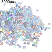 HEVIRGO 3000/1000Pcs Glitter Star Shape Balloon Confetti Table Wedding Party Decoration Multi-color Plastic