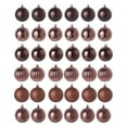 thumbnail image 1 of HEVIRGO 36Pcs 6cm Xmas Ball Electroplating Christmas Tree Decoration Plastic Hanging Christmas Ball Ornaments for Party - Coffee, 1 of 10