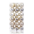 thumbnail image 1 of HEVIRGO 36Pcs Xmas Ball Easy to Hang Shatterproof Fine Workmanship Unbreakable Fade Resistant Christmas Tree Decoration Reusable Christmas Ornaments Hanging Ball for Party - Champaign Gold 3cm, 1 of 10