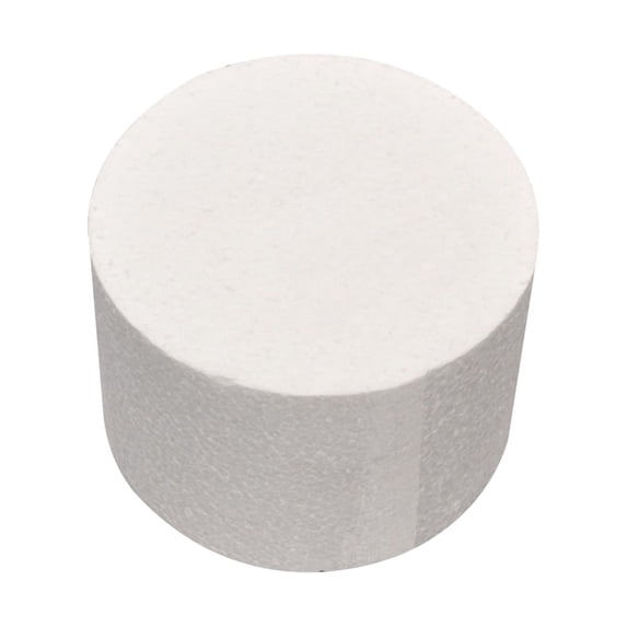 HEVIRGO 4inch Round Foam Cake Dummy Sugarcraft Flower Decor Practice Model Foam