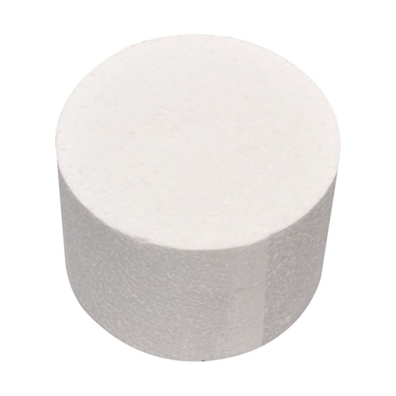HEVIRGO 4inch Round Foam Cake Dummy Sugarcraft Flower Decor Practice Model Foam