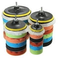 thumbnail image 1 of HEVIRGO 7 Pcs 3/5/6/7 Inch Polishing Waxing Buffing Pad Sponge Kit Set for Car Polisher, 1 of 6