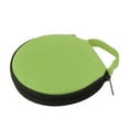 thumbnail image 1 of HEVIRGO 7PCS Solid Color Round Oxford Cloth Car Home 20 Disc CD Storage Bag Case Zipper Pouch,Green, 1 of 6
