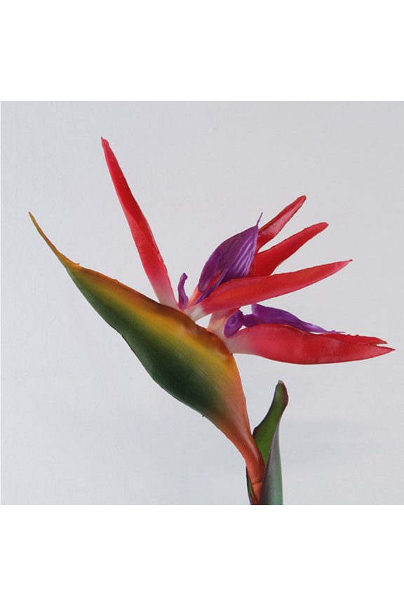 Artificial Flower Bird Of Paradise Fake Plant Silk Strelitzia Reginae Home Decor(Red)