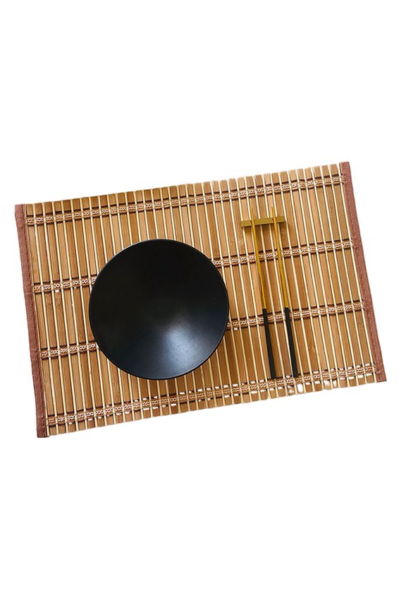 Bamboo Woven Placemat Retangle Shape Thickened Parties Weddings Banquets Table Decoration Dining Kitchen Mat