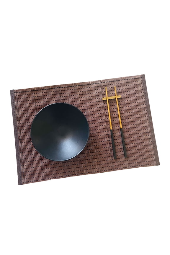 Bamboo Woven Placemat Retangle Shape Thickened Parties Weddings Banquets Table Decoration Dining Kitchen Mat
