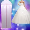 thumbnail image 1 of HEVIRGO Breathable Wedding Prom Dress Gown Garment Clothes Cover Dustproof Storage Bag, 1 of 6